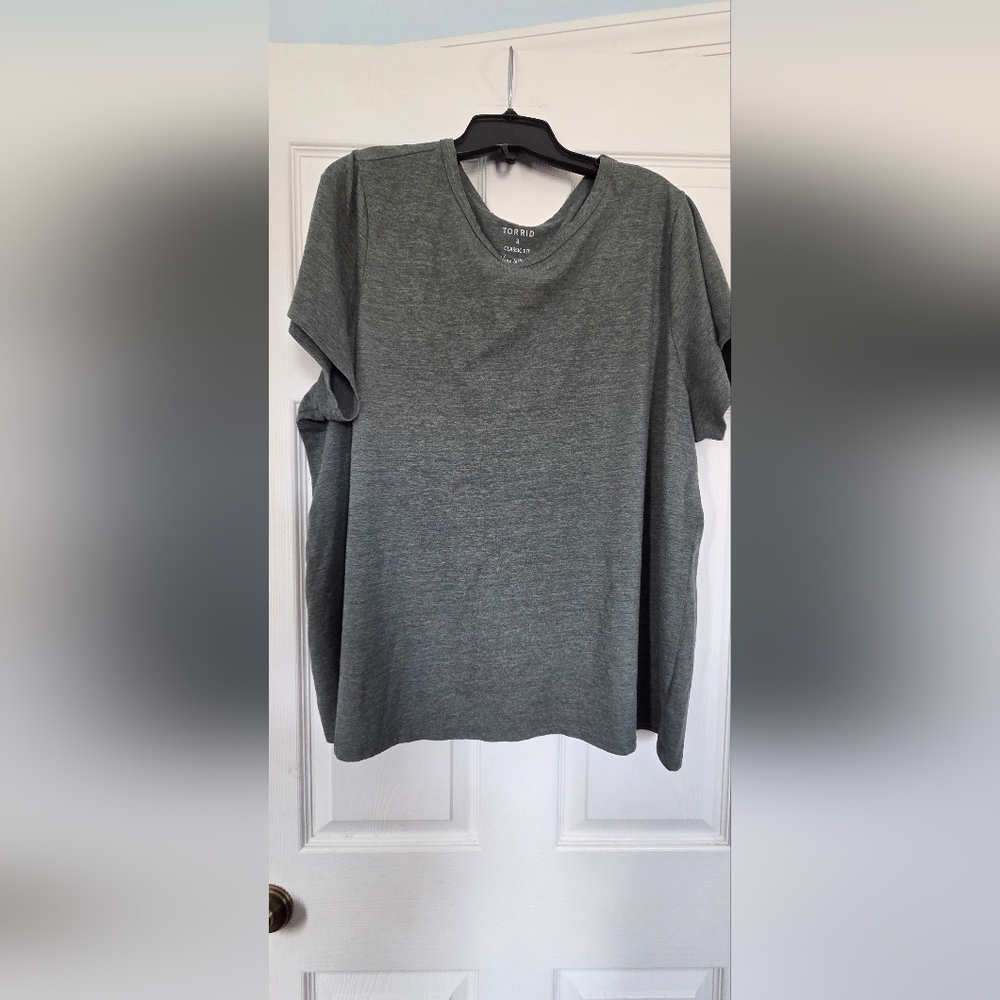 Torrid Charcoal Short Sleeve Tee